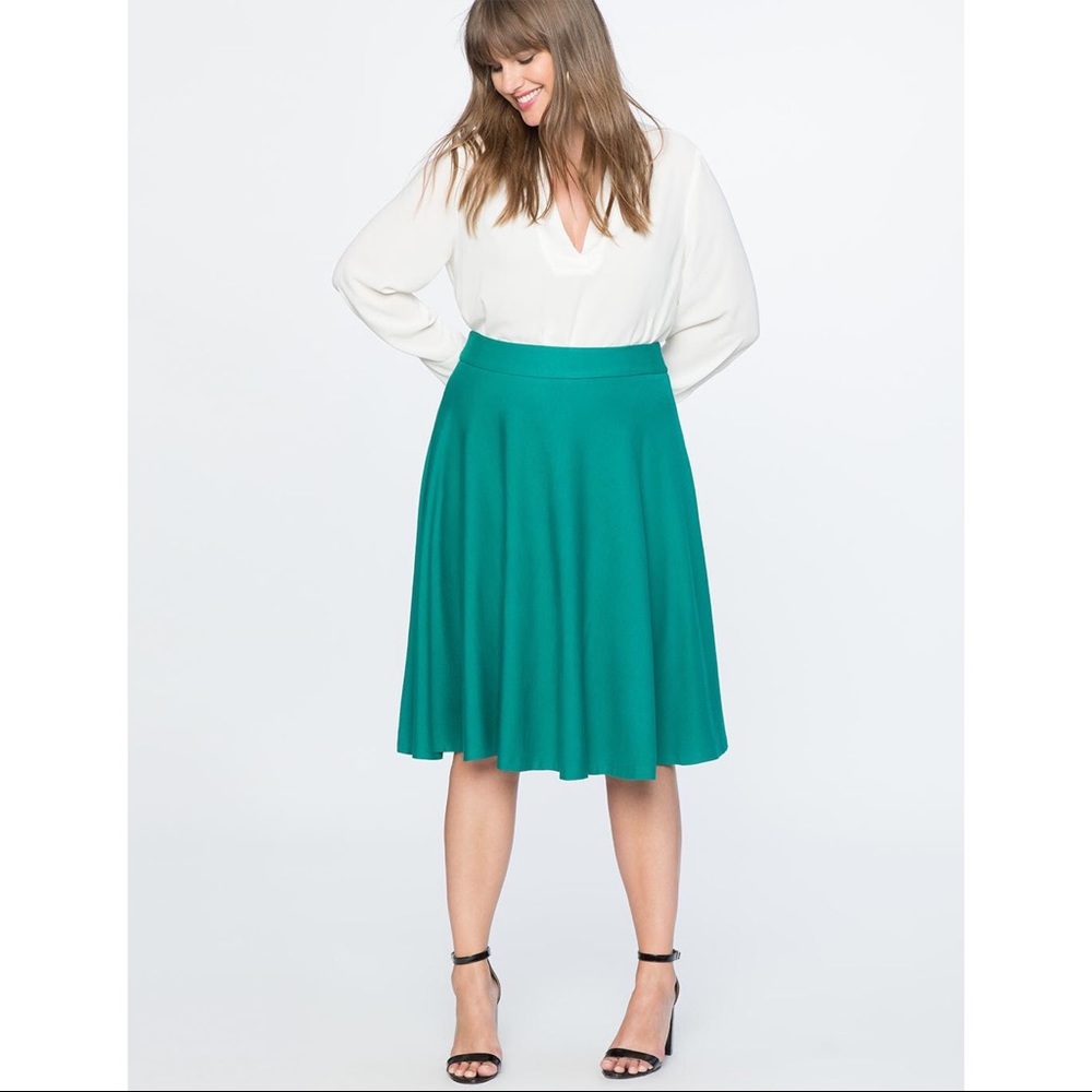 ELOQUII Ponte Circle Skirt - NWT